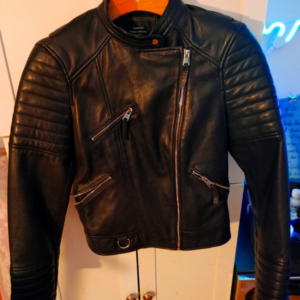 100% Guenine Buttersoft Zara Luxury Moto Jacket
